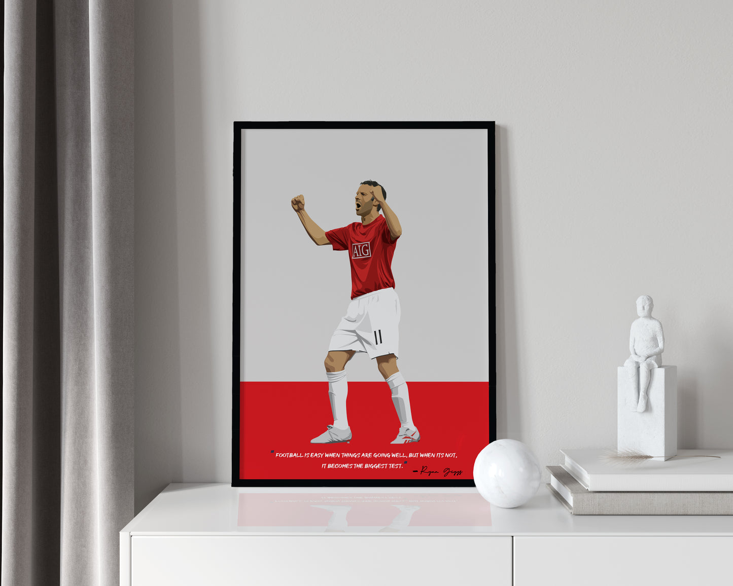Ryan Giggs Manchester United Framed Poster