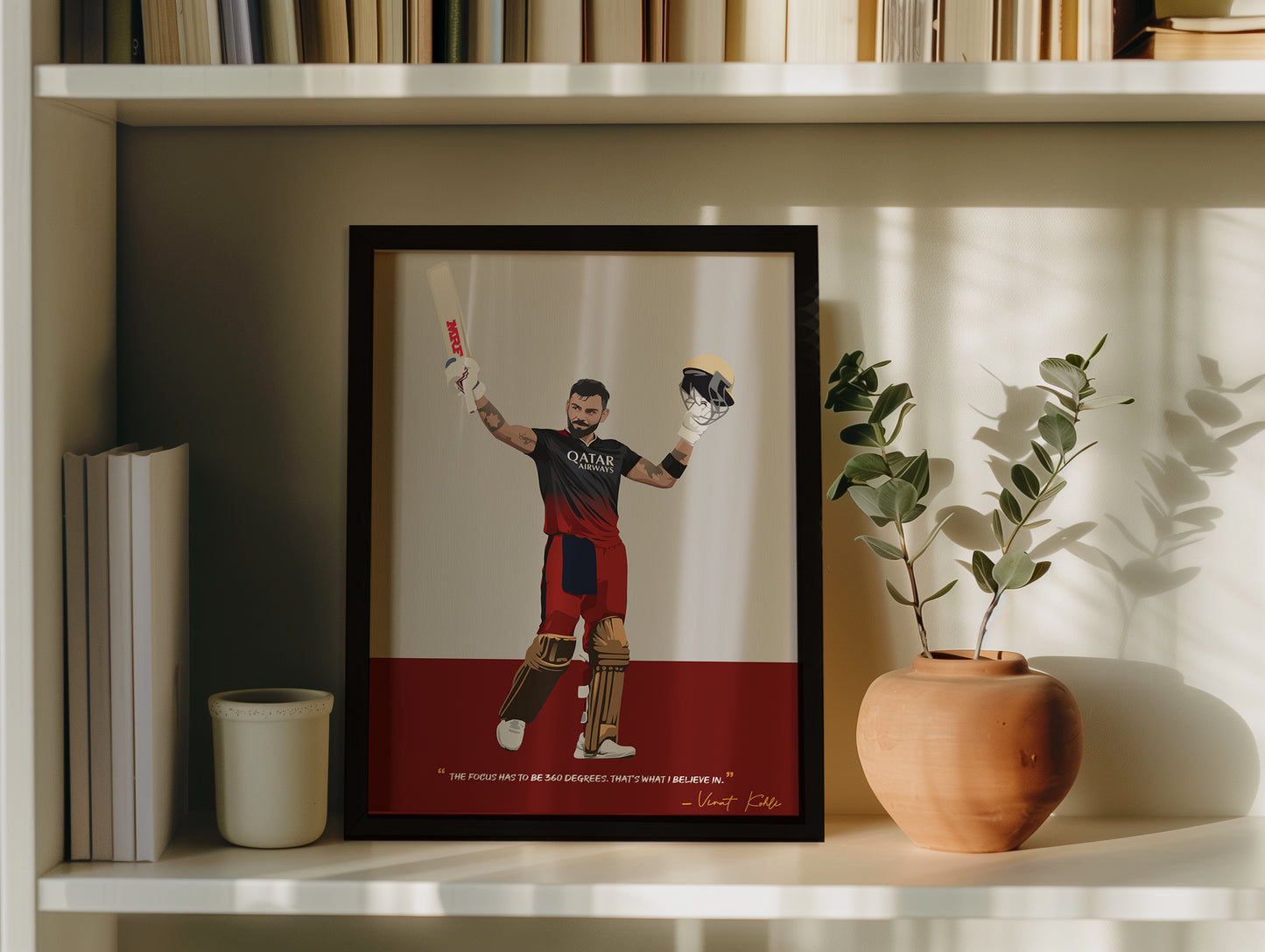 Virat Kohli RCB Framed Poster