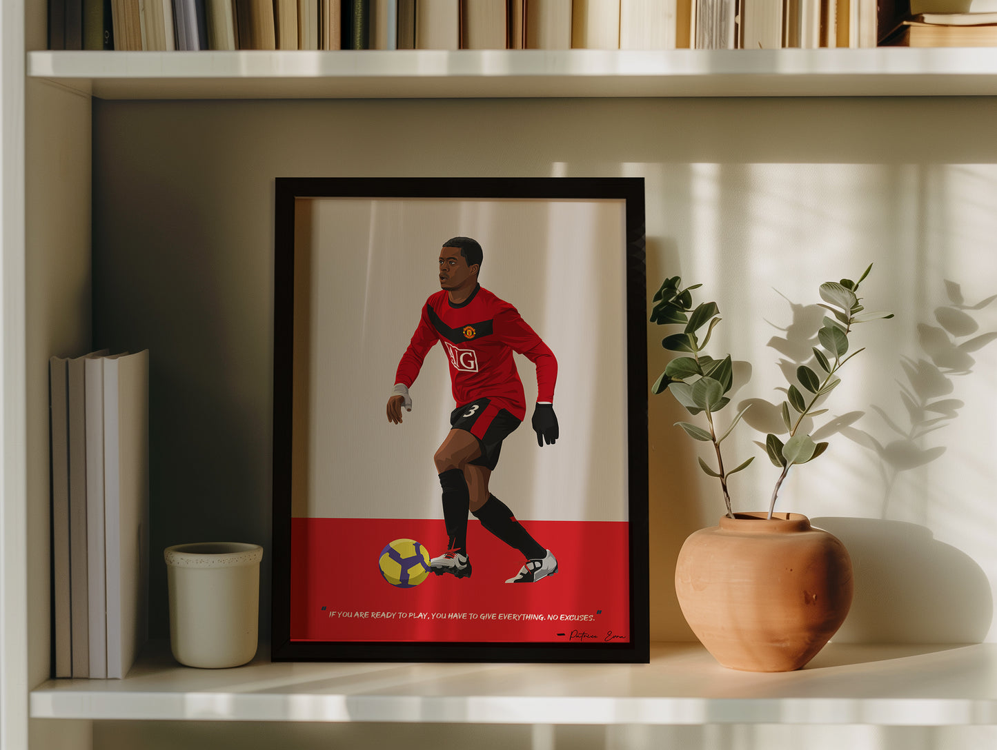 Patrice Evra Manchester United Framed Poster
