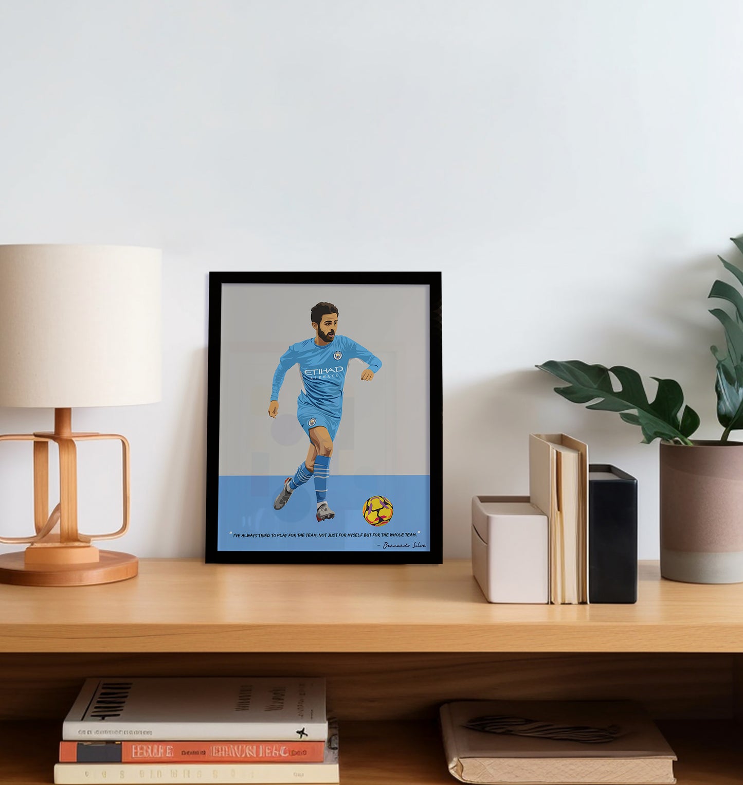 Bernardo Silva Manchester City Framed Poster