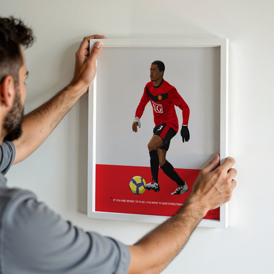 Patrice Evra Manchester United Framed Poster