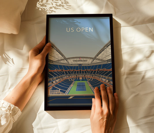 US Open Stadium Frame - Tennis Poster