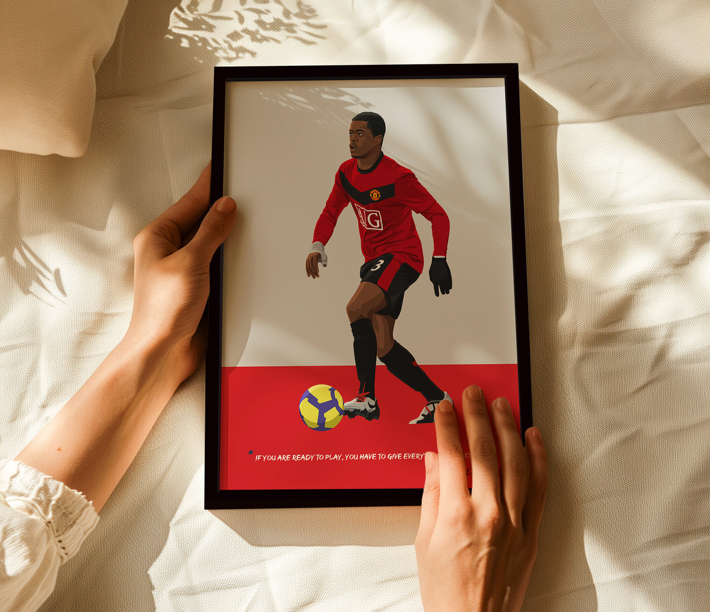 Patrice Evra Manchester United Framed Poster