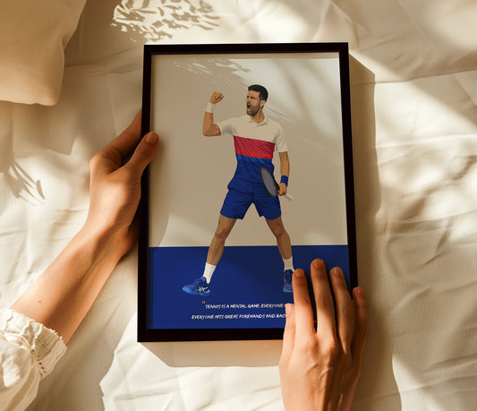 Novak Djokovic Framed Poster