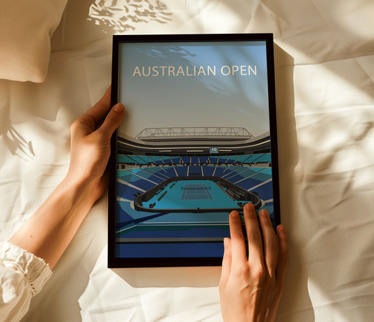 Australian Open Stadium Frame - Tennis Poster