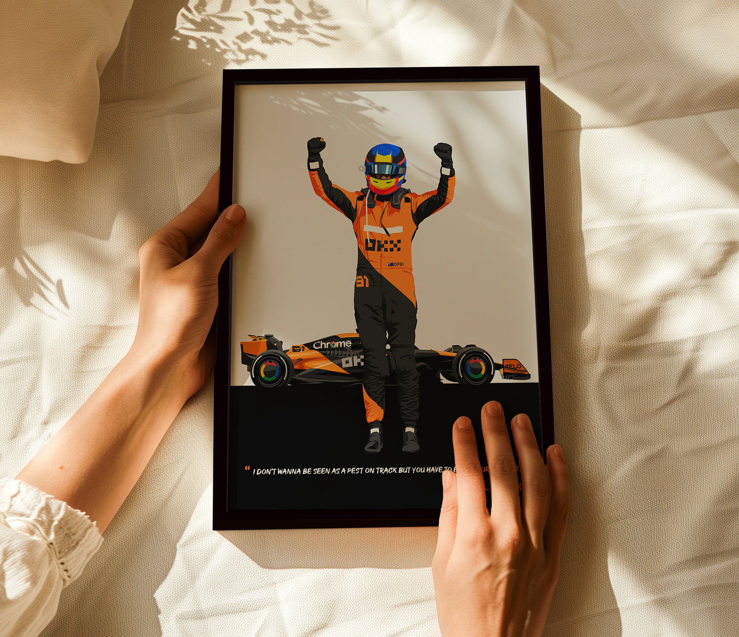 Oscar Piastri Poster, F1 Frame, McLaren
