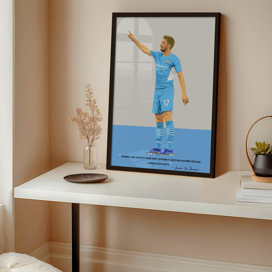 Kevin De Bruyne Manchester City Framed Poster