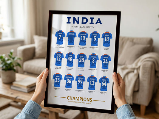 2011 Cricket World Cup Squad Poster