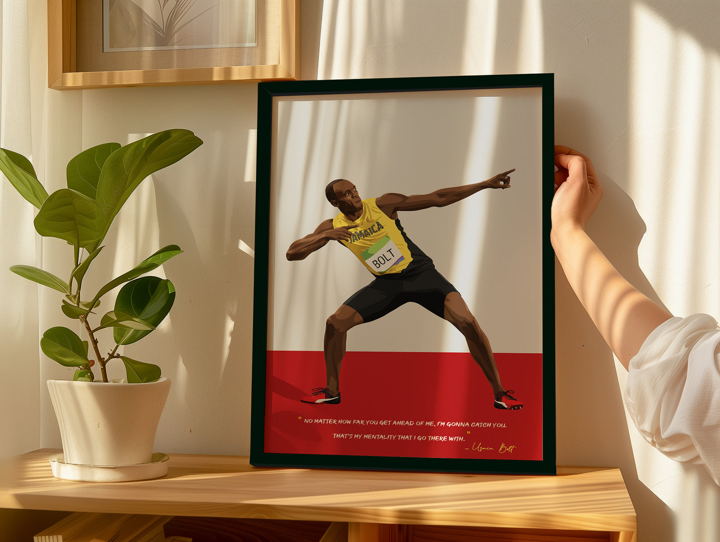 Usain Bolt Framed Poster