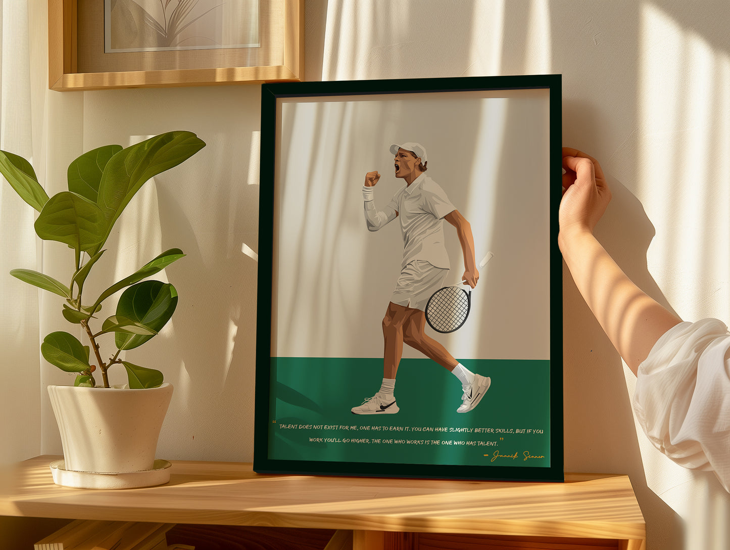 Jannik Sinner Poster - Tennis Frame
