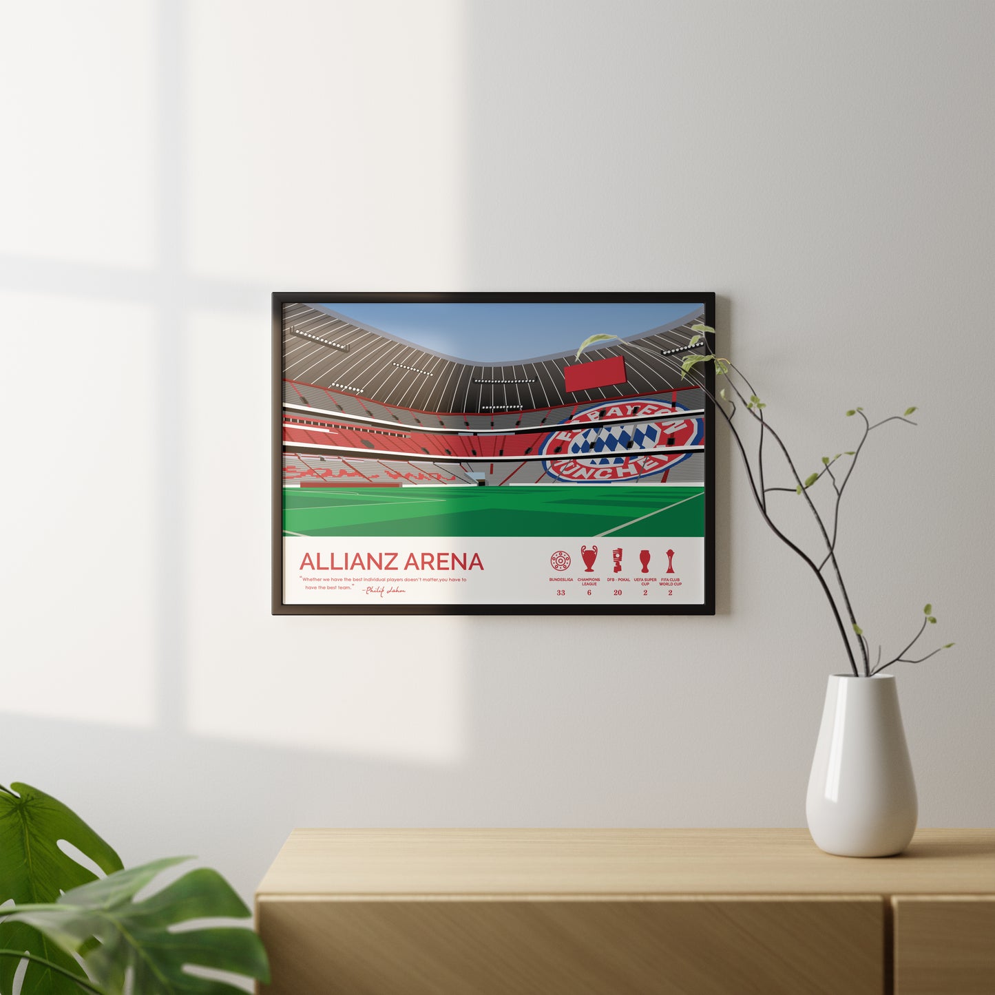 Bayern Munich Framed Poster - Allianz Arena - 2025 Updated