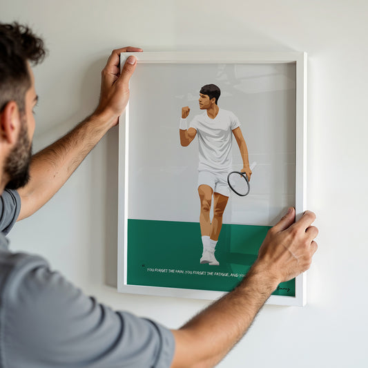 Carlos Alcaraz Poster - Tennis Frame