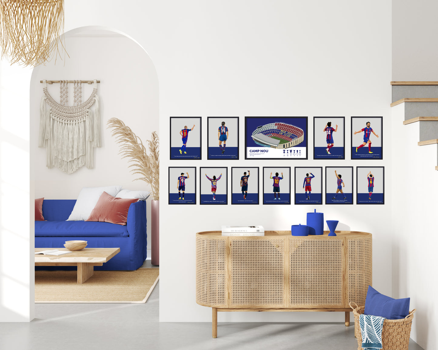 Camp Nou Barcelona Framed Poster - La Liga Title Updated