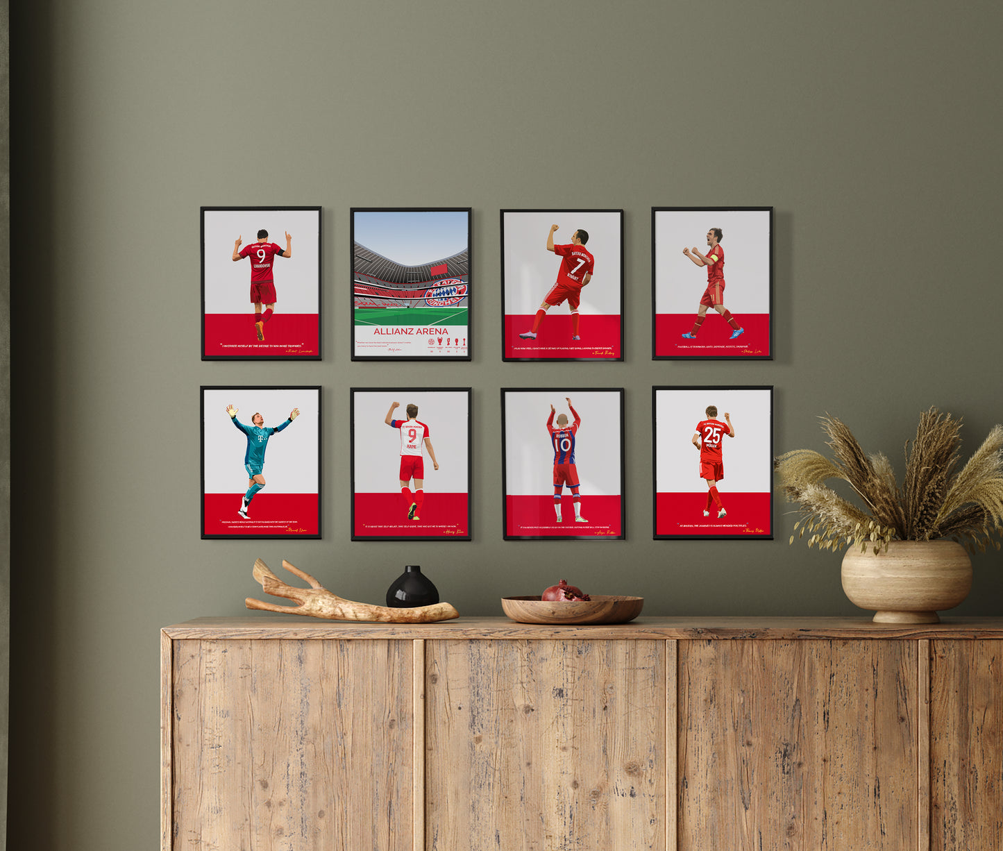 Franck Ribery Bayern Munich Framed Poster