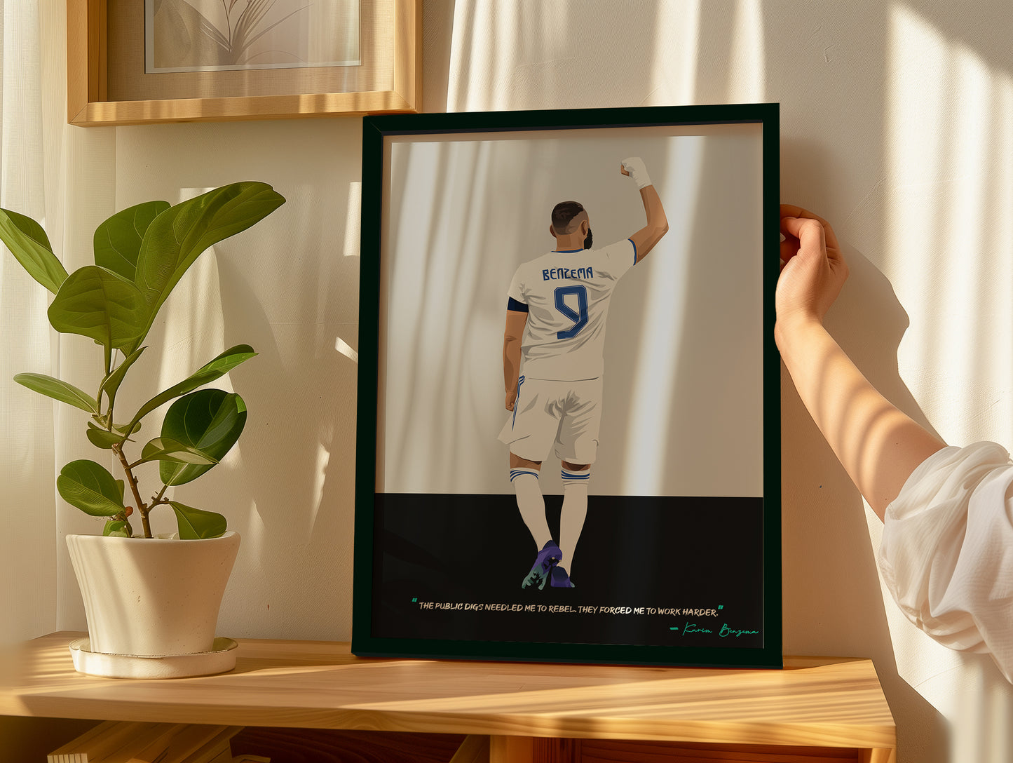 Karim Benzema Real Madrid Framed Poster