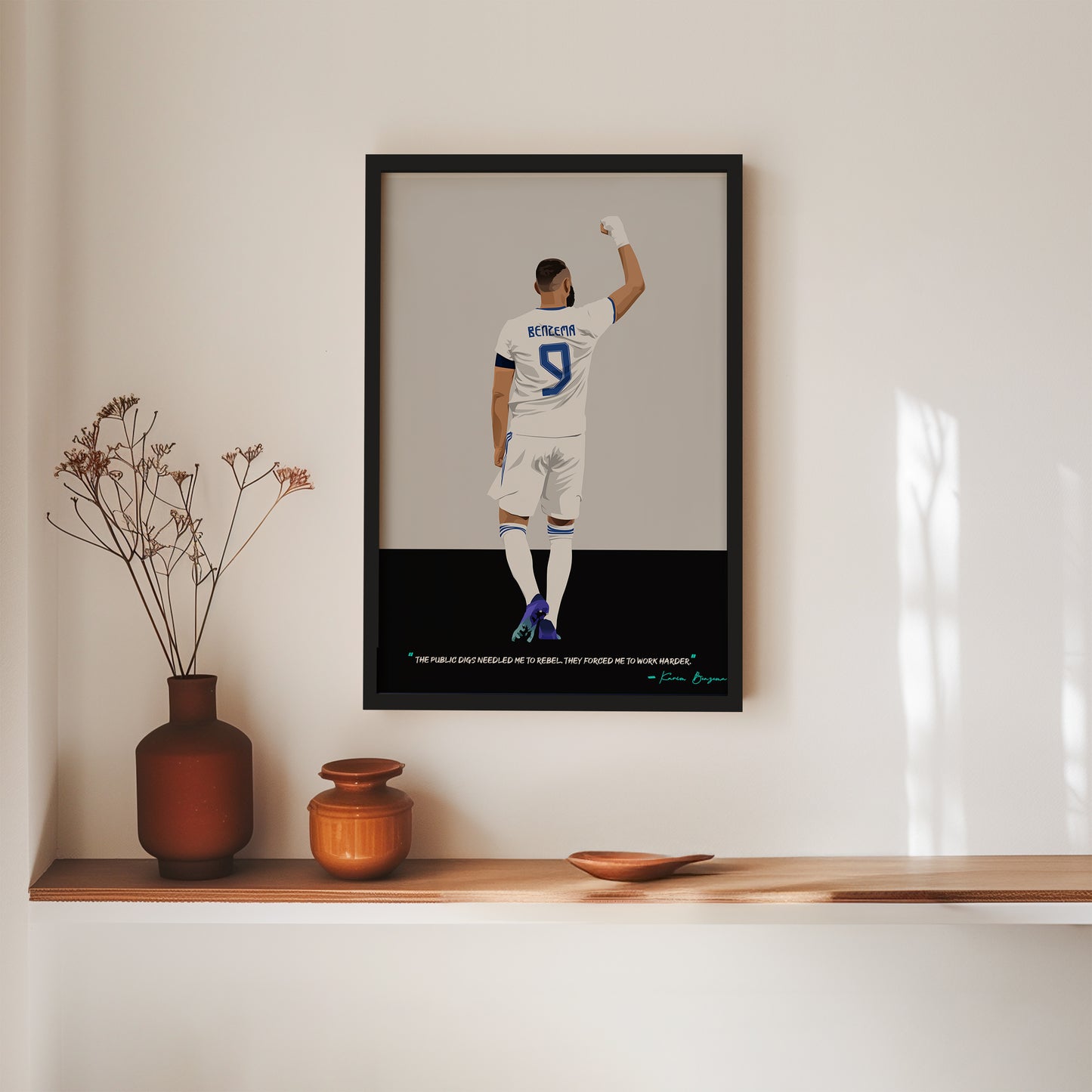 Karim Benzema Real Madrid Framed Poster
