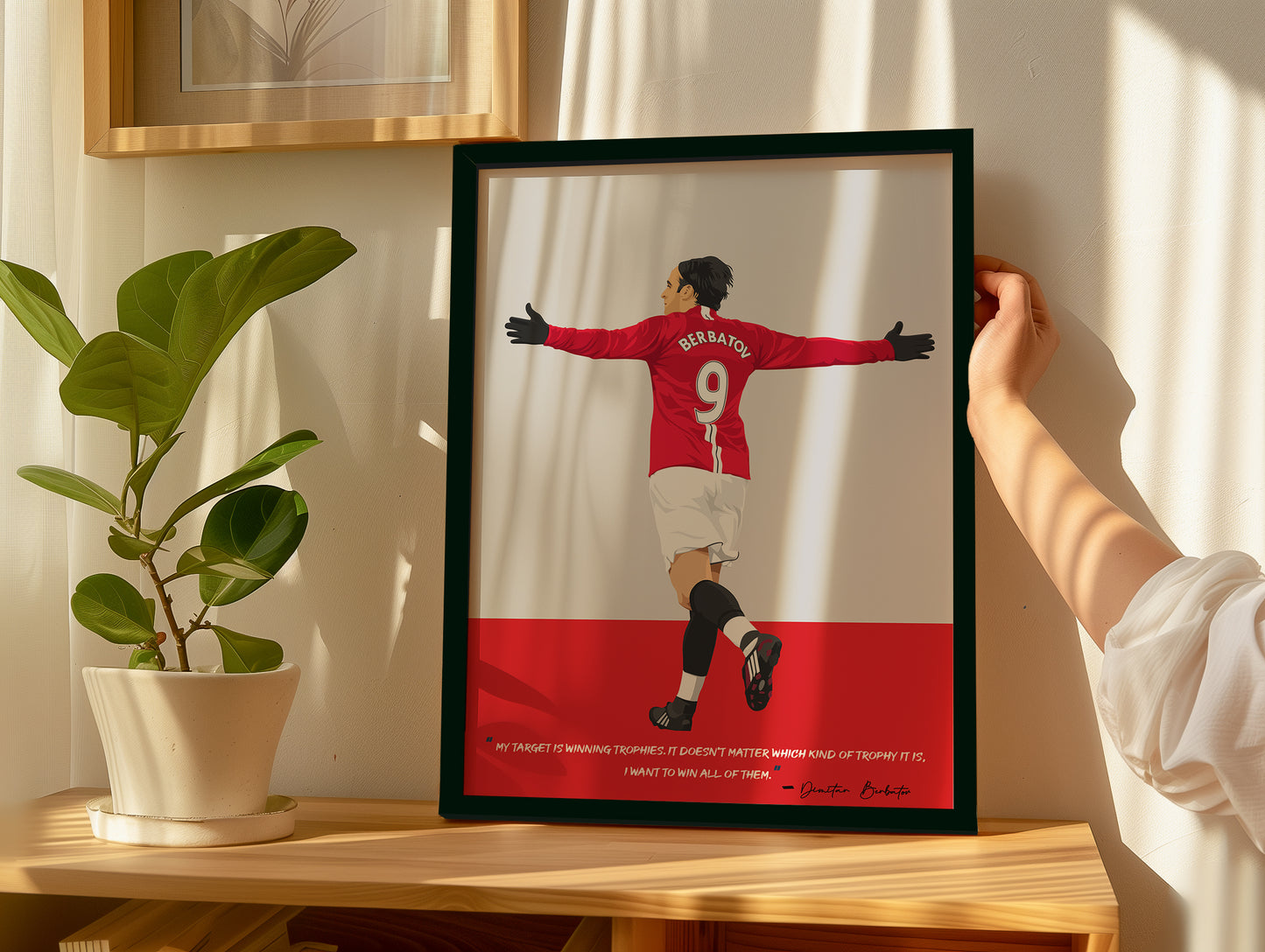 Dimitar Berbatov Manchester United Framed Poster