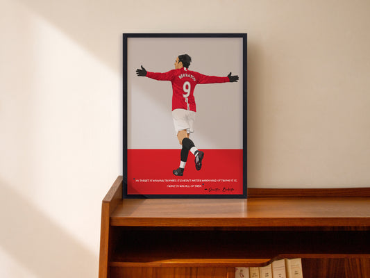 Dimitar Berbatov Manchester United Framed Poster