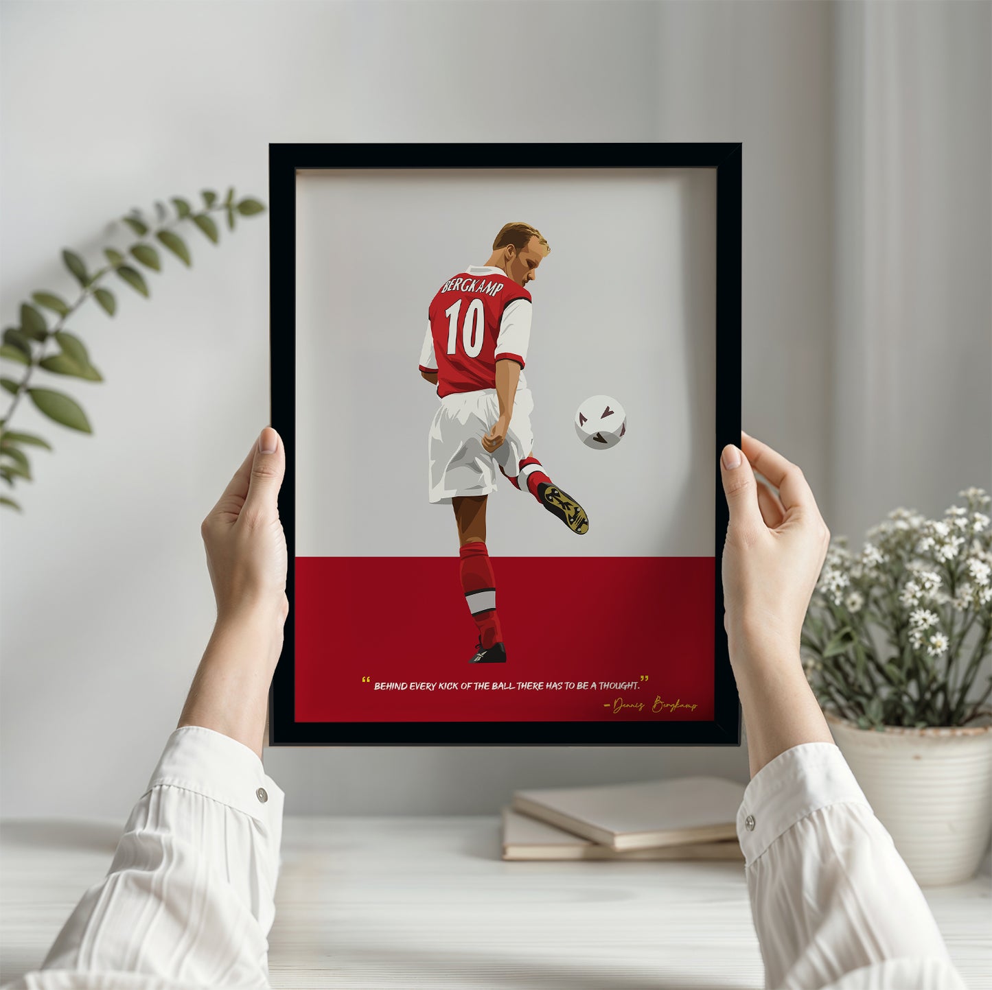 Dennis Bergkamp Arsenal Framed Poster