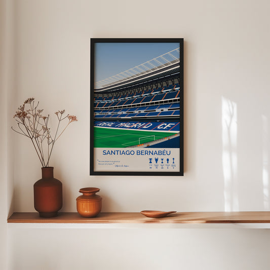 Santiago Bernabeu Stadium - Real Madrid Framed Poster