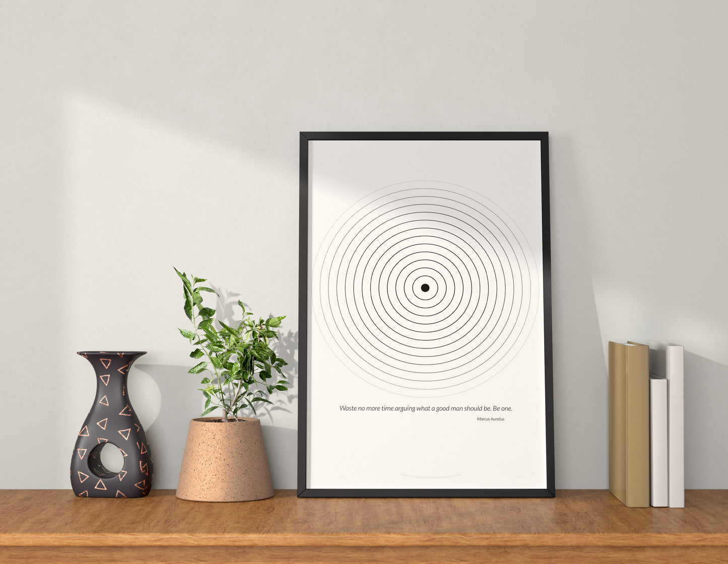 Stoicism Frame - Marcus Aurelius Quote - Be One
