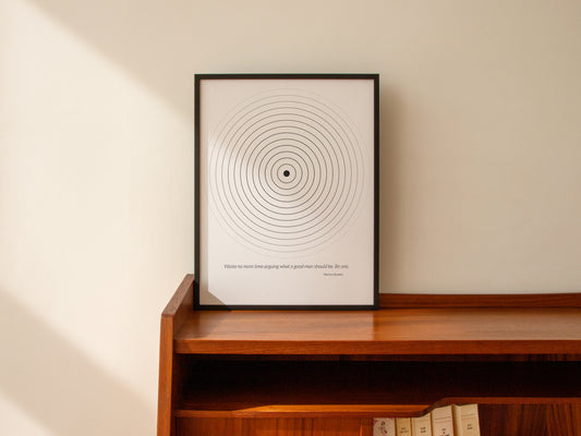 Stoicism Frame - Marcus Aurelius Quote - Be One