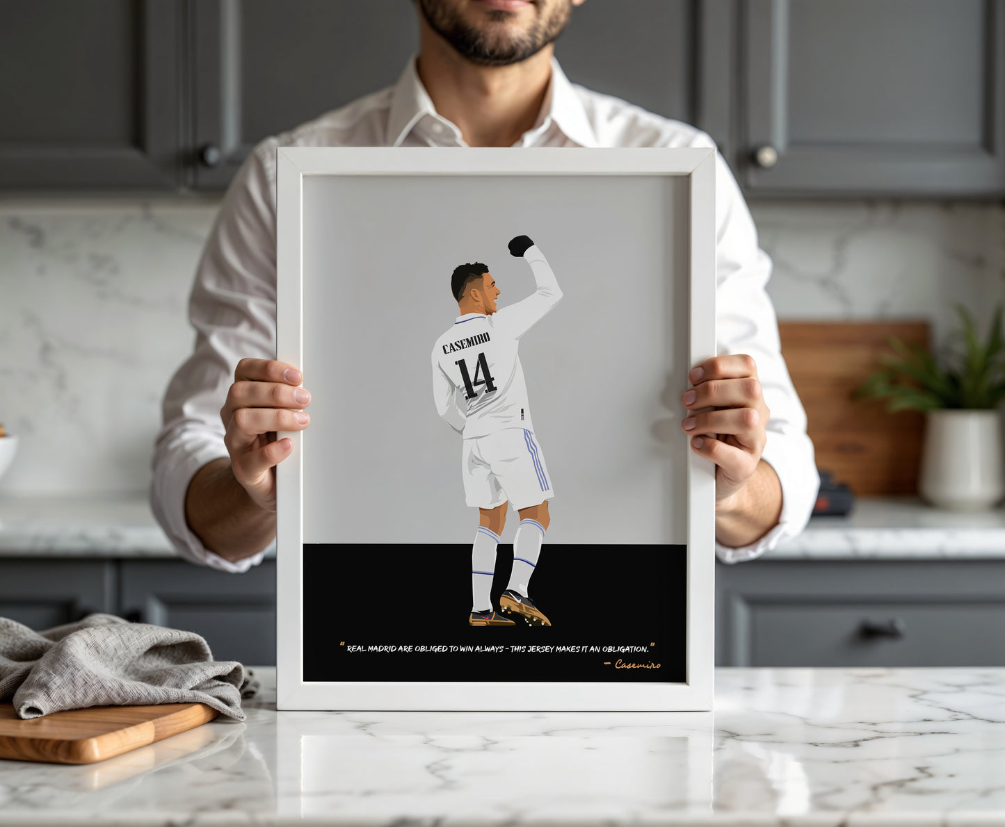 Casemiro Real Madrid Framed Poster