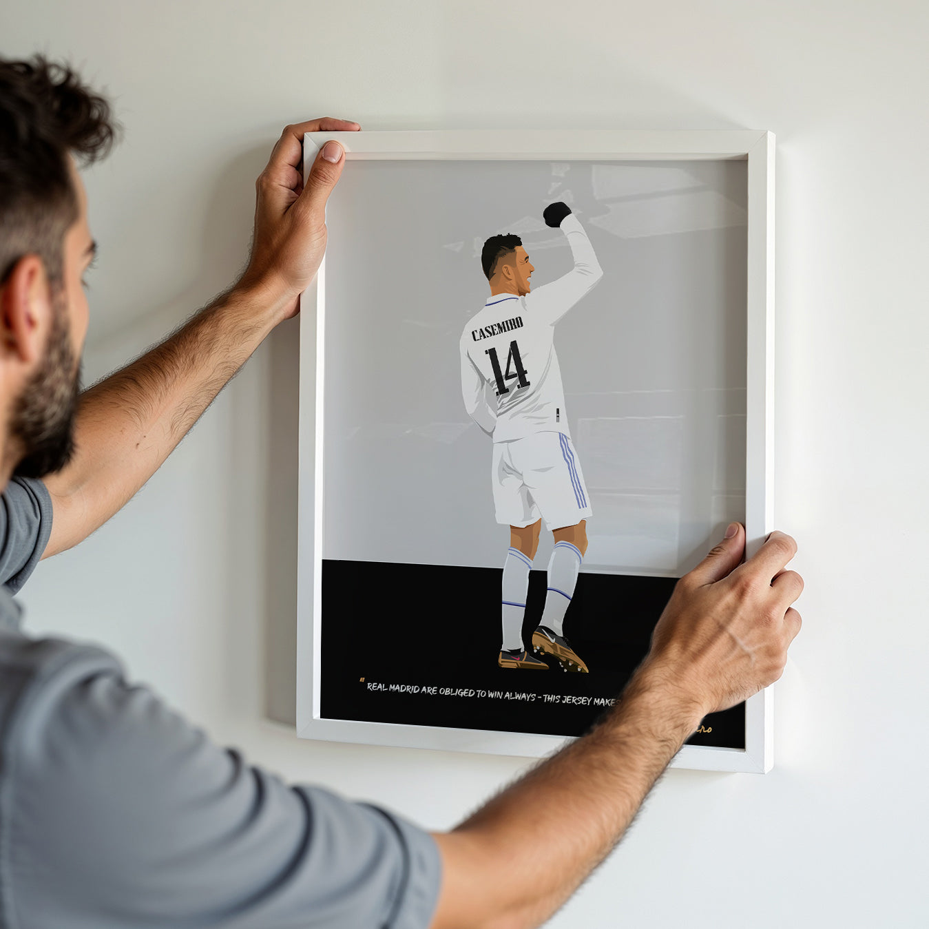 Casemiro Real Madrid Framed Poster