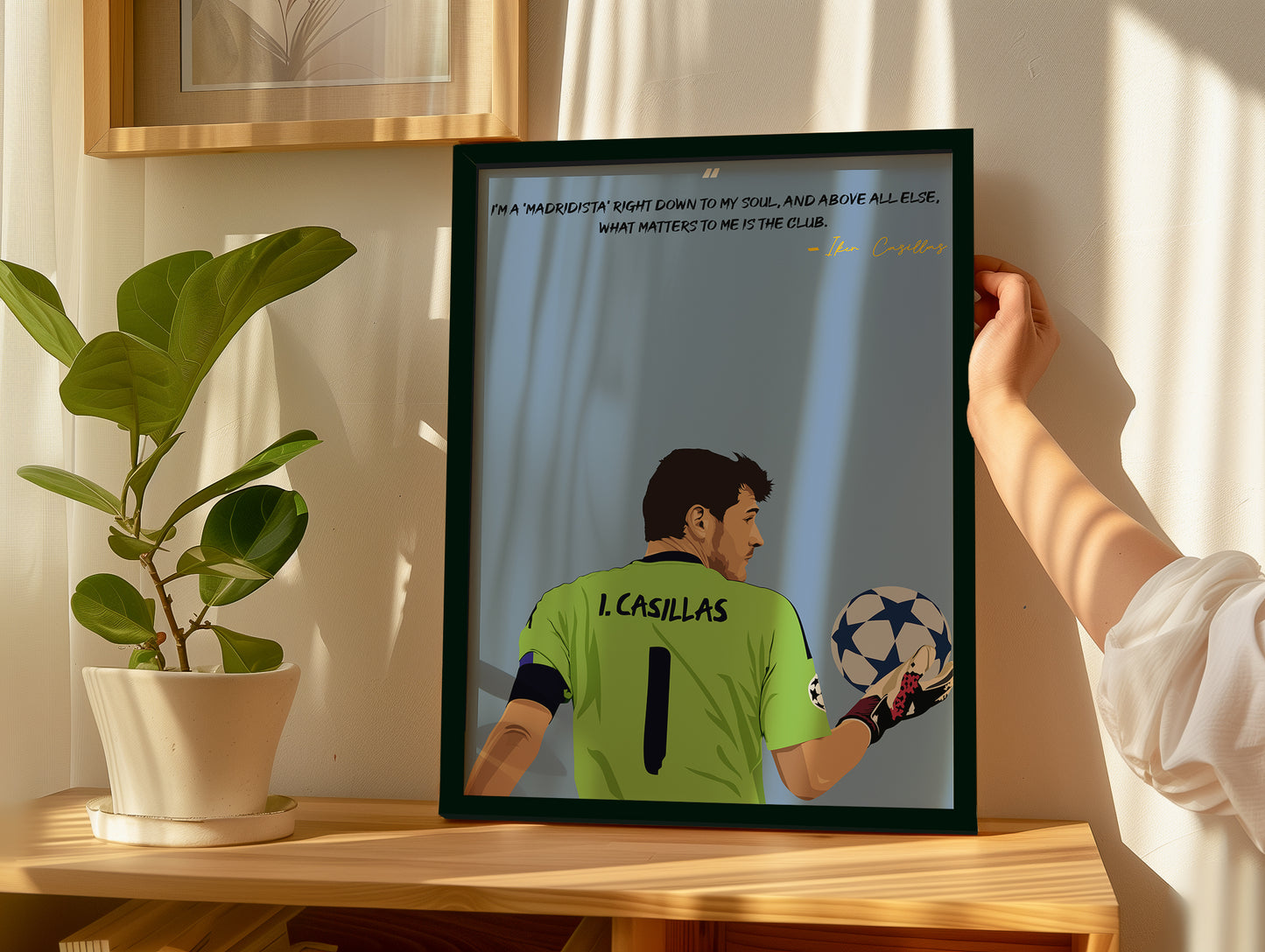 Iker Casillas Real Madrid Framed Poster