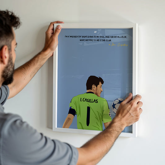 Iker Casillas Real Madrid Framed Poster