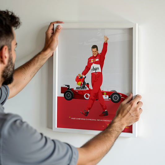 Michael Schumacher Poster, F1 Frame, Ferrari