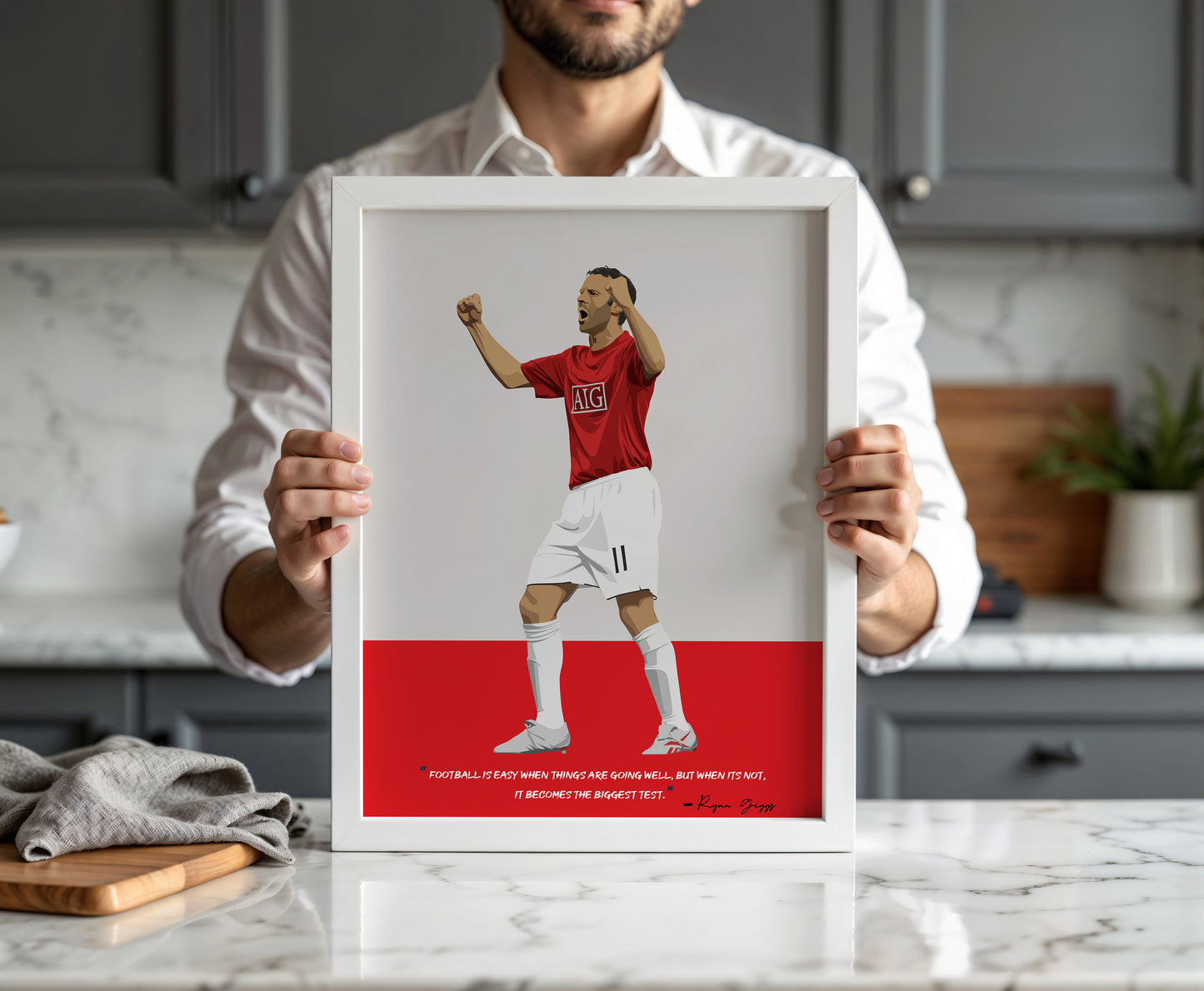 Ryan Giggs Manchester United Framed Poster