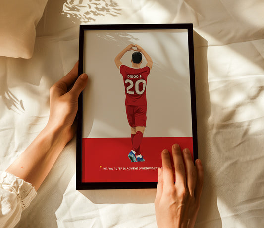Diogo Jota Liverpool Framed Poster