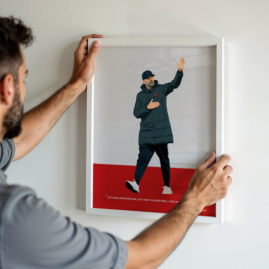 Jurgen Klopp Liverpool Tribute Art Frame