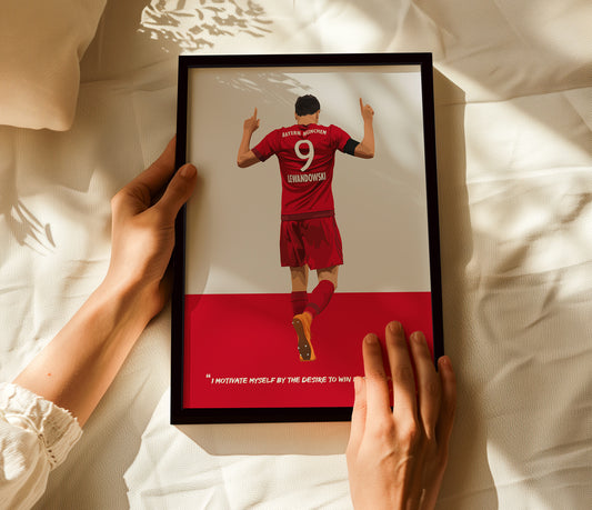 Robert Lewandowski Bayern Munich Framed Poster