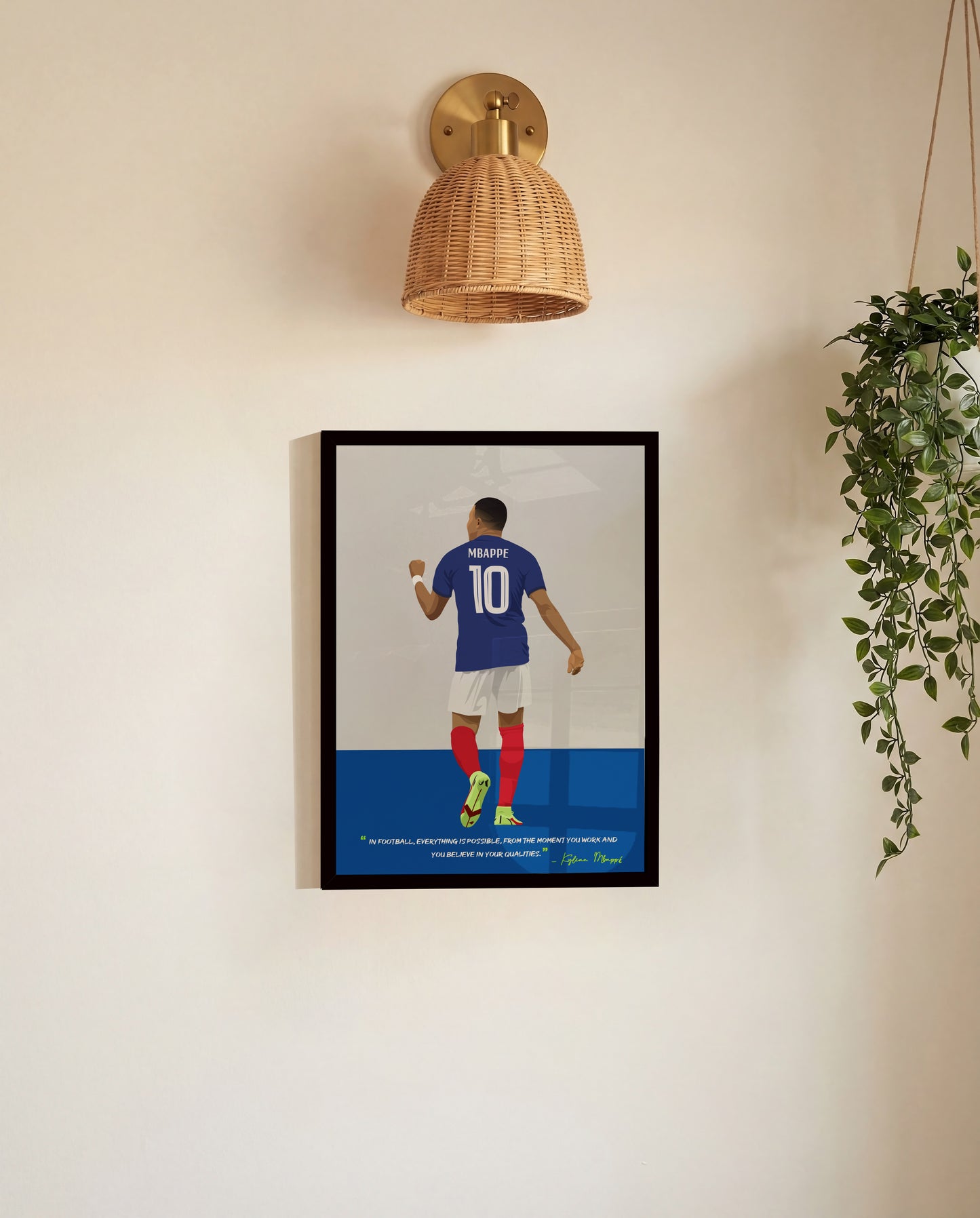 Kylian Mbappe France Framed Poster - International Football