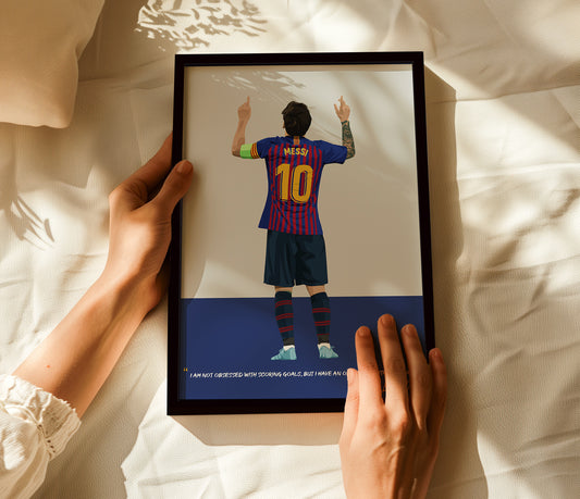 Lionel Messi Barcelona Framed Poster