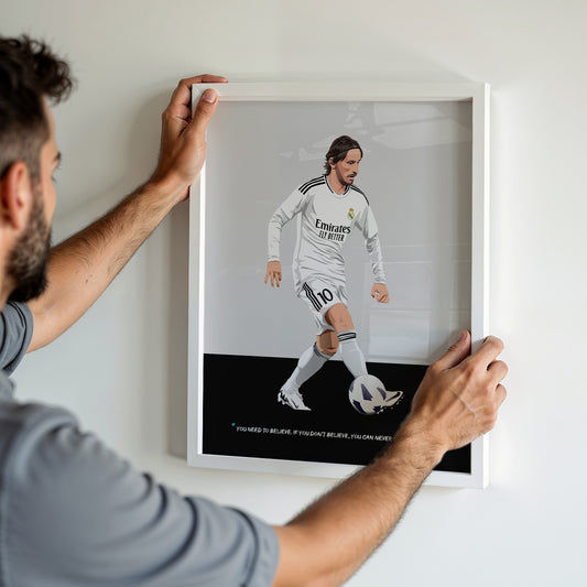 Luka Modric Real Madrid Framed Poster - 2025