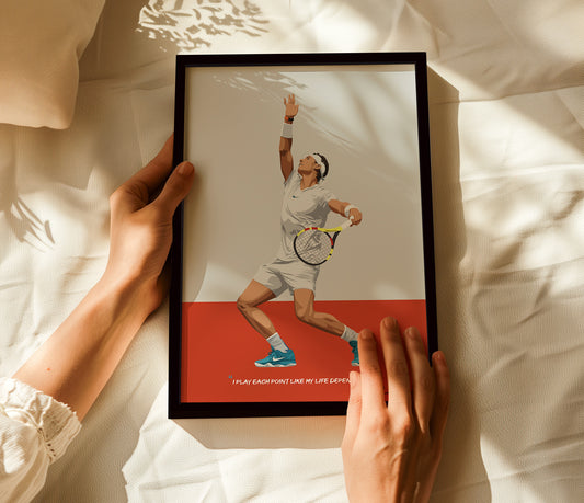 Rafael Nadal Framed Poster