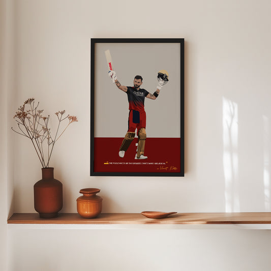 Virat Kohli RCB Framed Poster