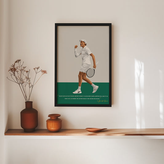 Jannik Sinner Poster - Tennis Frame