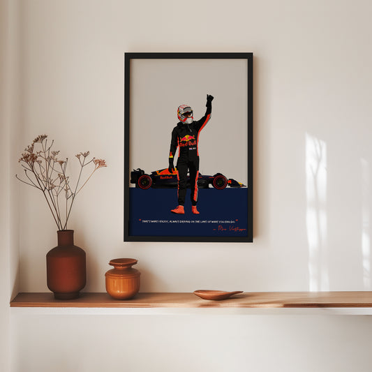 Max Verstappen Frame, F1 Poster