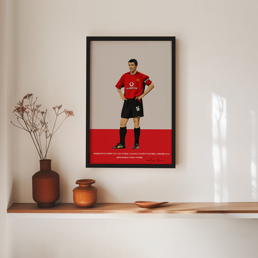 Roy Keane Manchester United Framed Poster