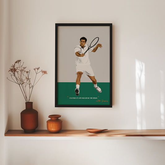 Pete Sampras Poster - Tennis Frame