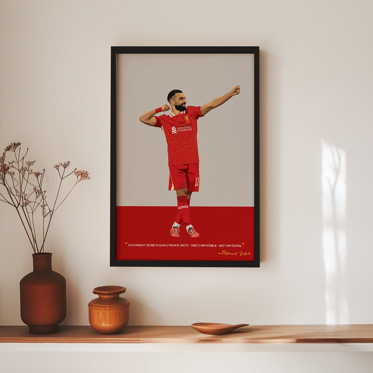 Mohamed Salah Liverpool Poster - 2025 Design