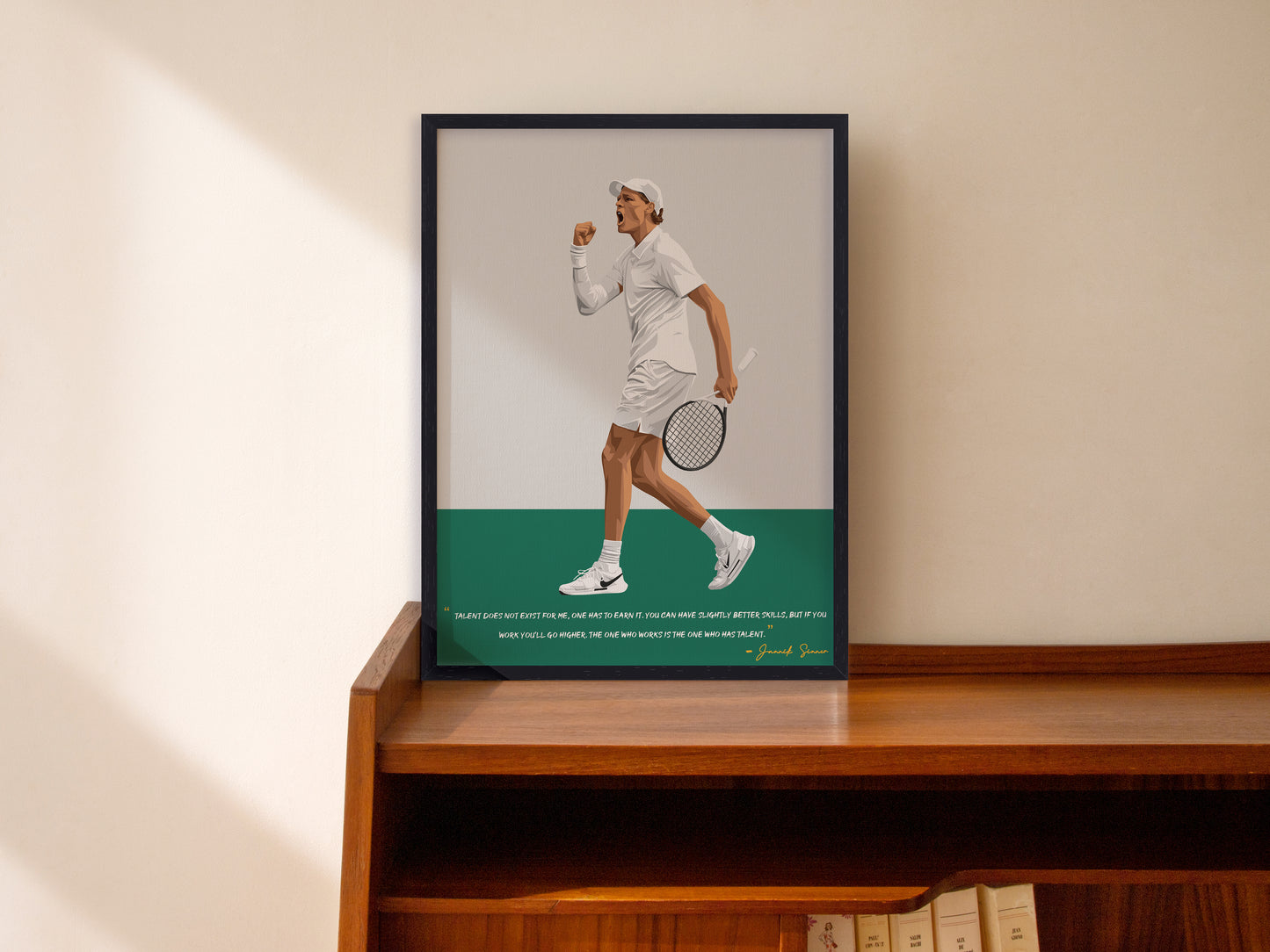 Jannik Sinner Poster - Tennis Frame
