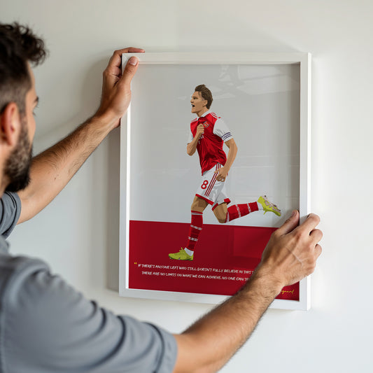 Martin Odegaard Arsenal Framed Poster