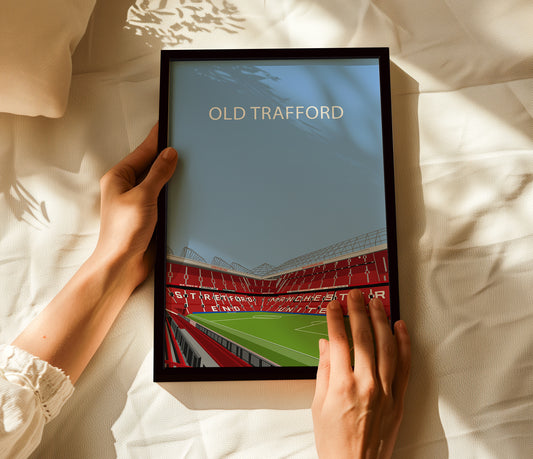 Old Trafford Manchester United Framed Poster