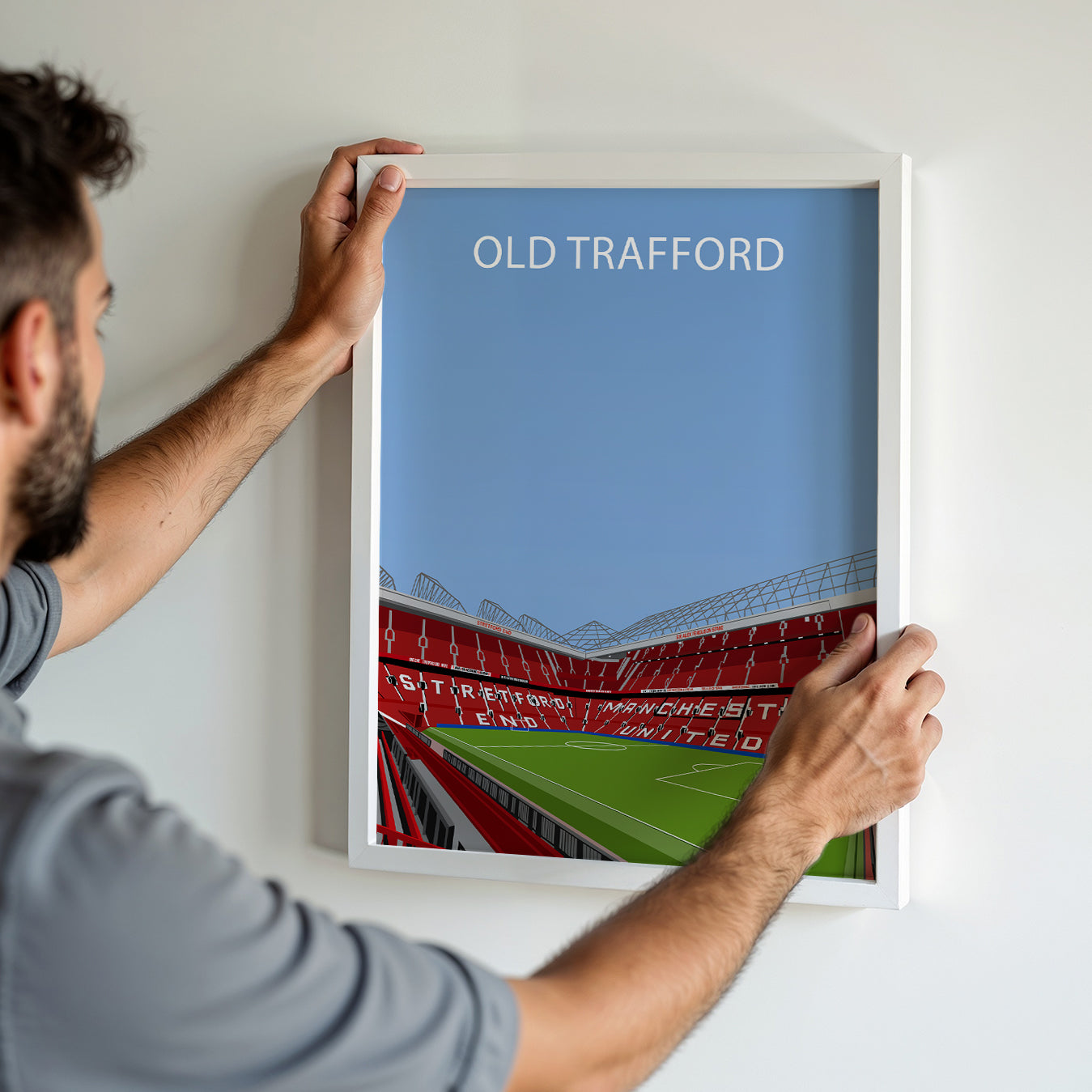 Old Trafford Manchester United Framed Poster