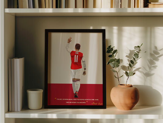 Mesut Ozil Arsenal Framed Poster